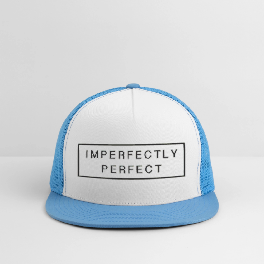 Imperfectly Trucker Hat - white/blue