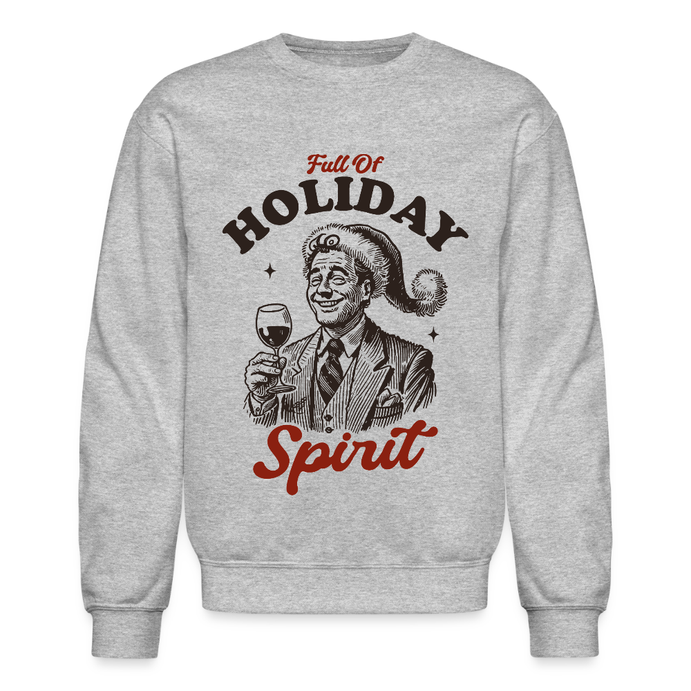 Holiday Spirit Crewneck Sweatshirt - heather gray