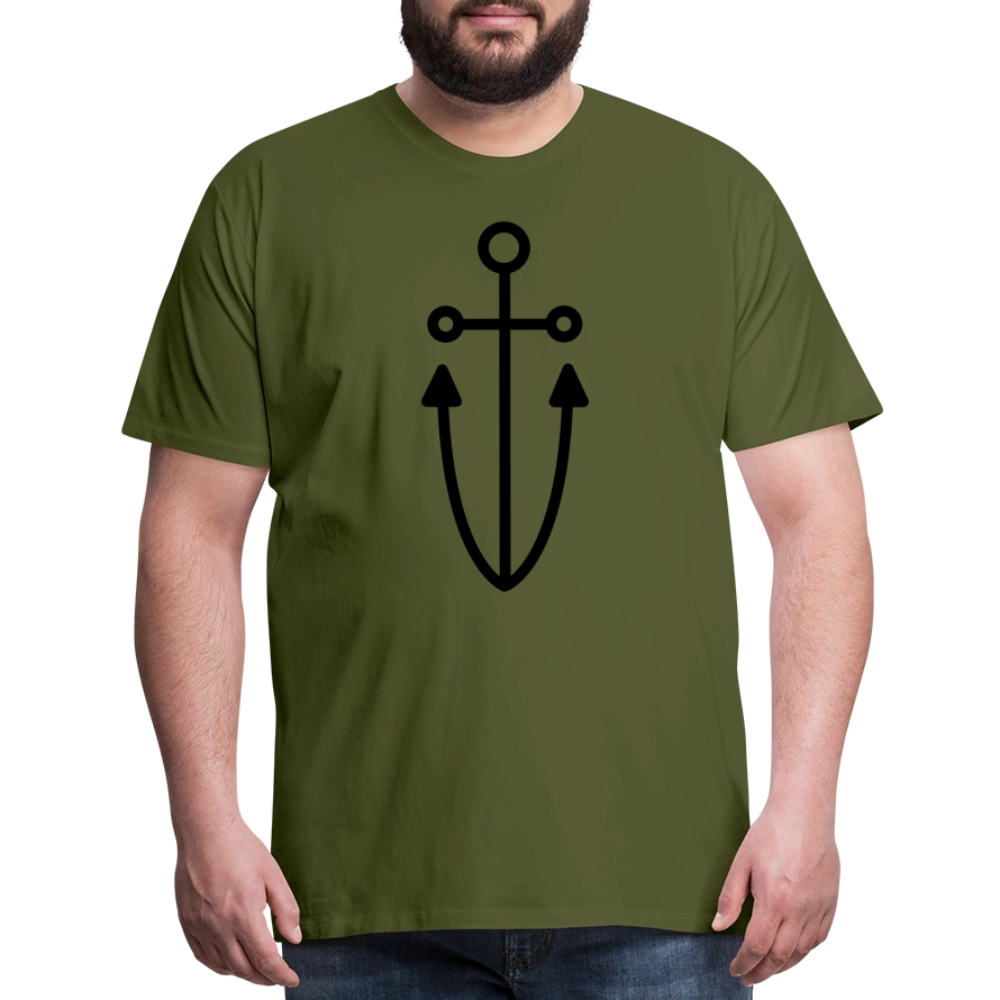 Anchor Men's Premium T-Shirt - olive green