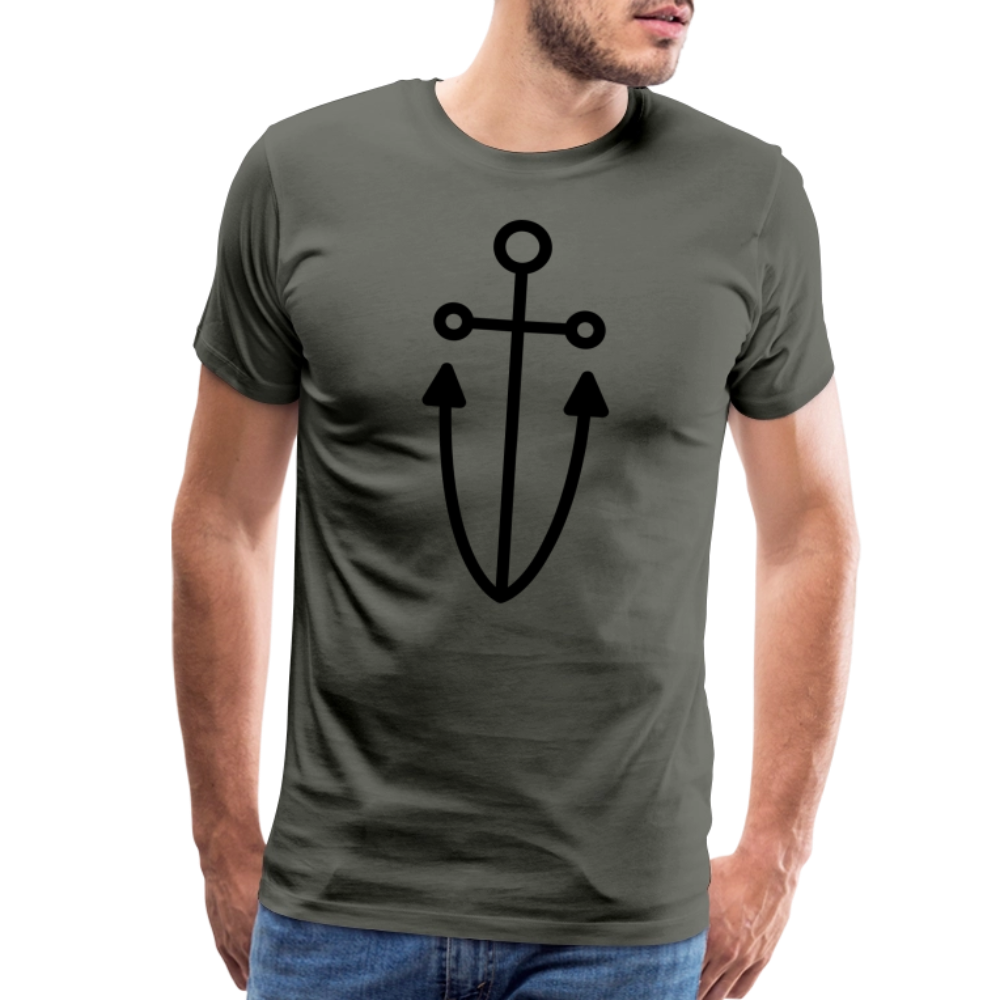 Anchor Men's Premium T-Shirt - asphalt gray