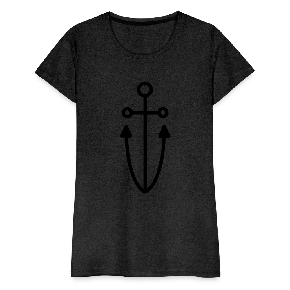 Anchor Women’s Premium T-Shirt - charcoal grey