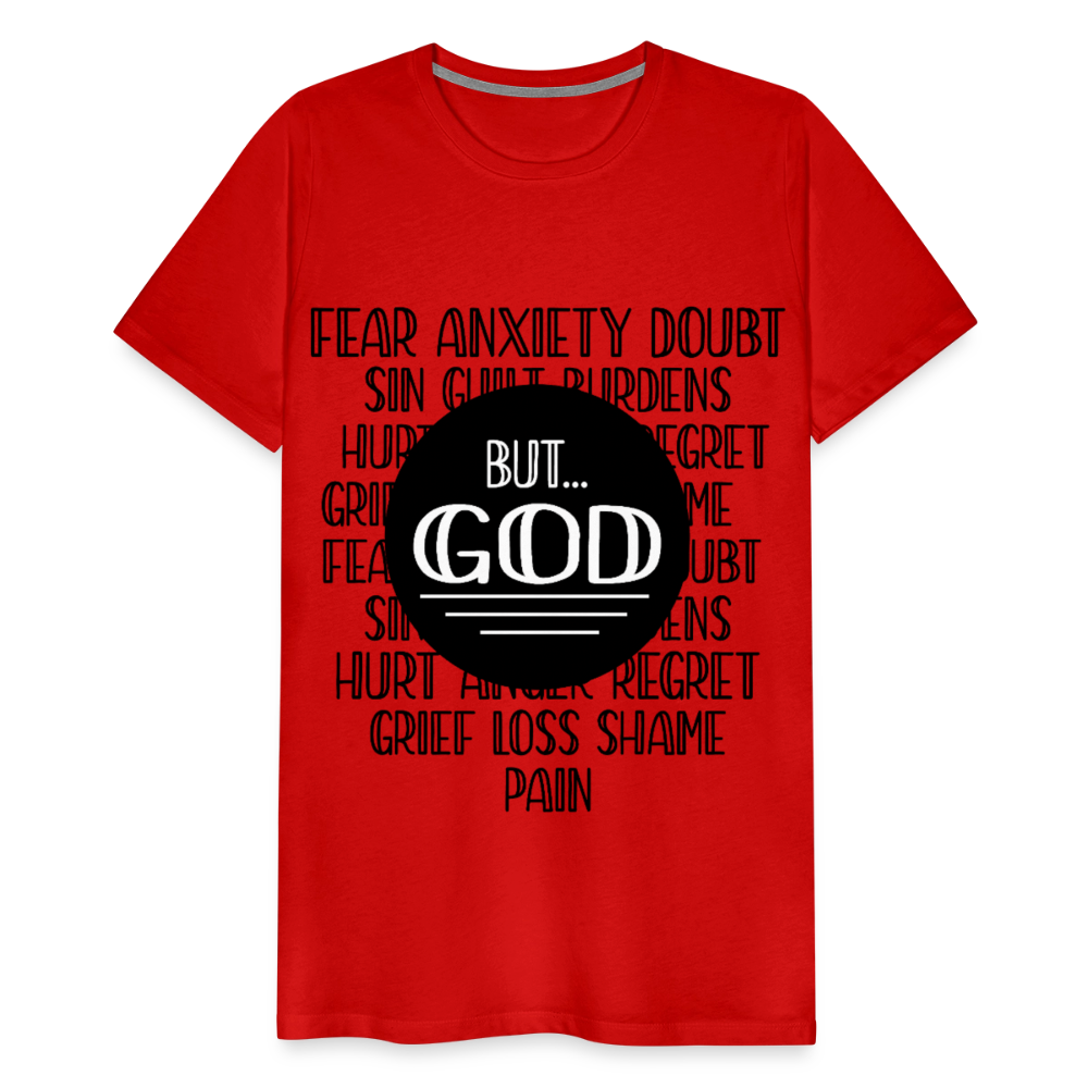 But God Men's Premium T-Shirt - red