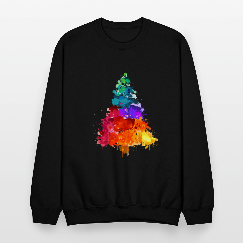 Colorful Tree Crewneck Sweatshirt - black