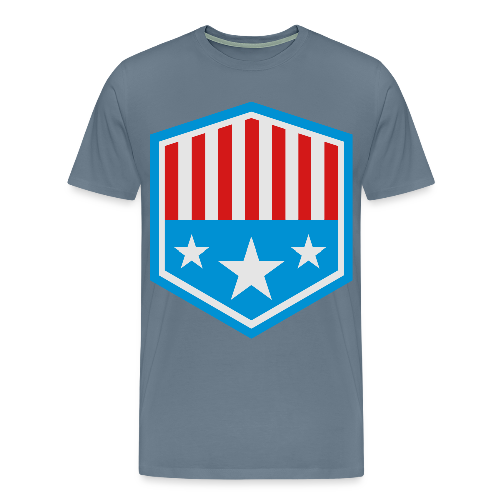 Men's Patriot Tee - steel blue