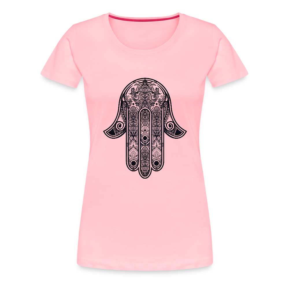 Hand of Fatimah Women’s Premium T-Shirt - pink