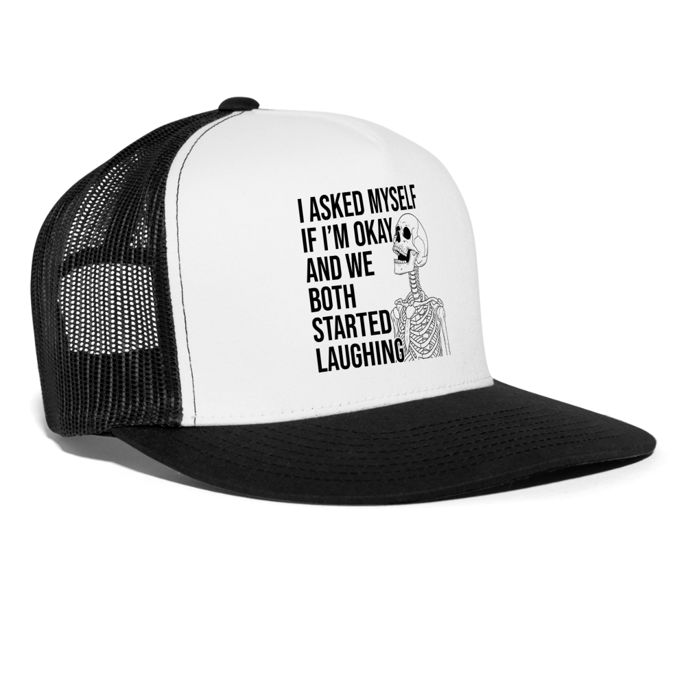 I'm OK Trucker Hat - white/black