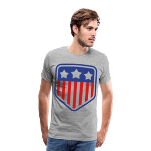 Men's Premium Patriot Tee - heather gray