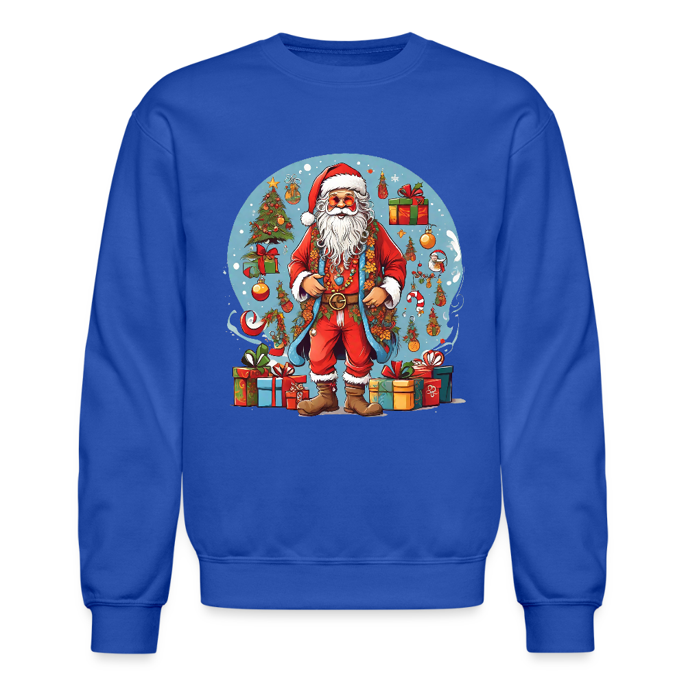 Hippie Santa Sweatshirt - royal blue