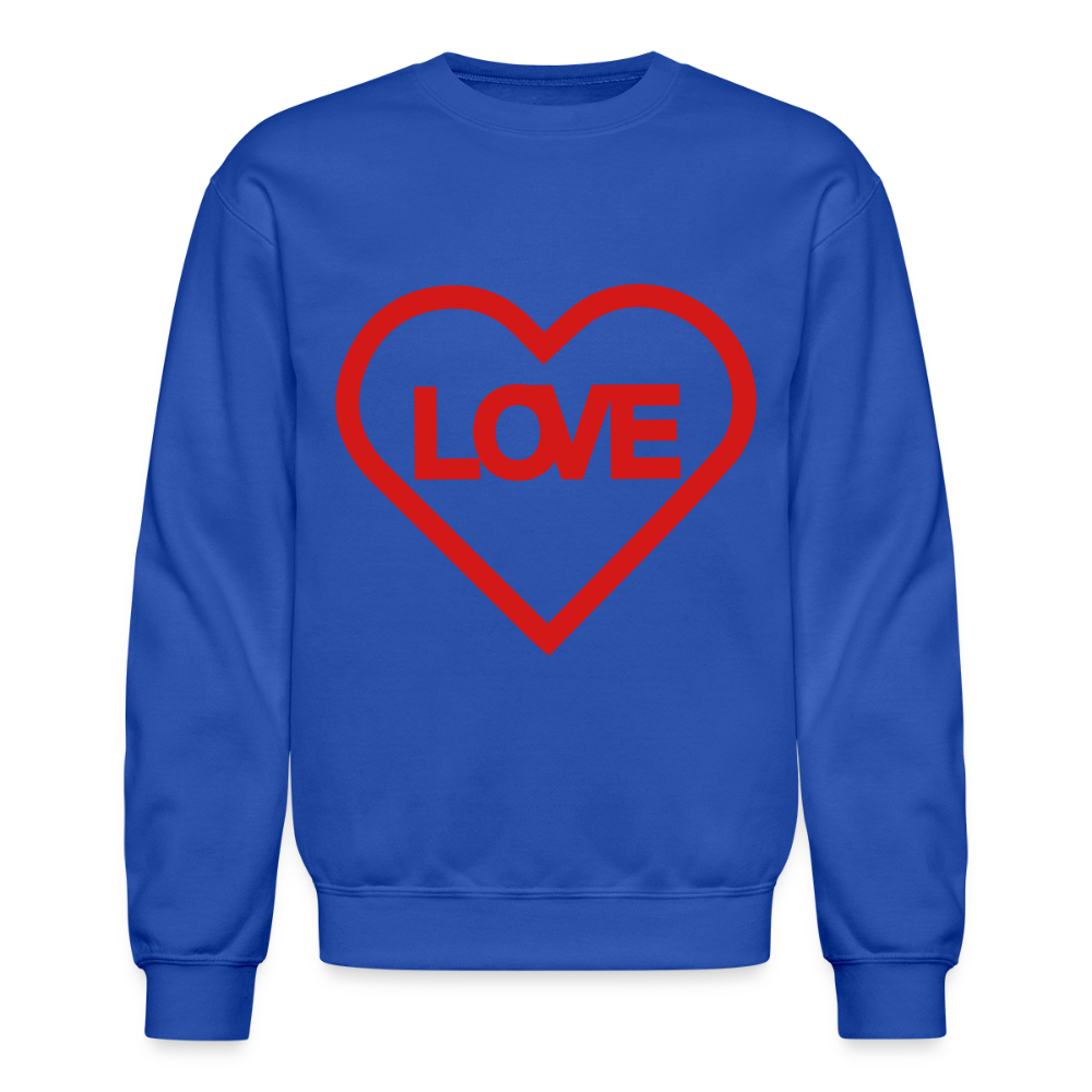 Love Crewneck Sweatshirt - royal blue