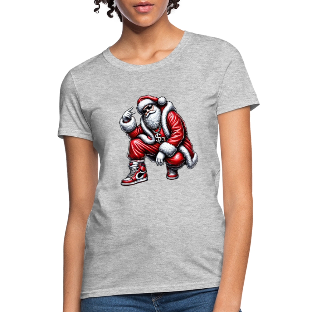 Hip Hop Santa Women's T-Shirt - heather gray
