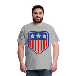 Men's Premium Patriot Tee - heather gray