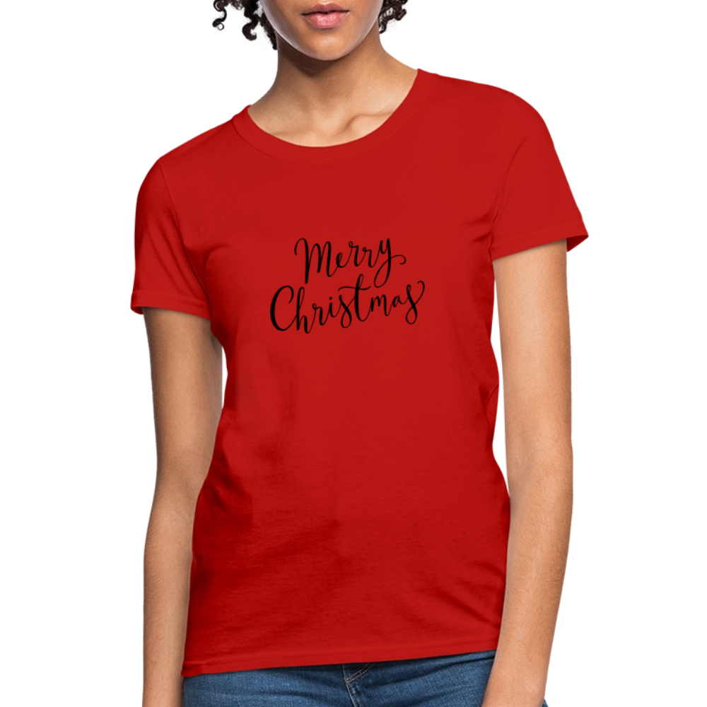 Merry Christmas Women's T-Shirt - red