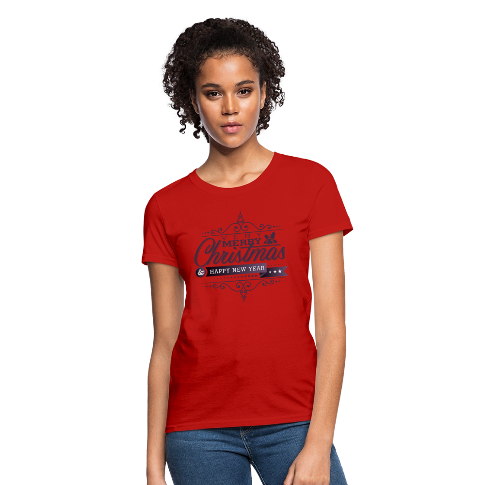 Merry Christmas 3 Women's T-Shirt - red