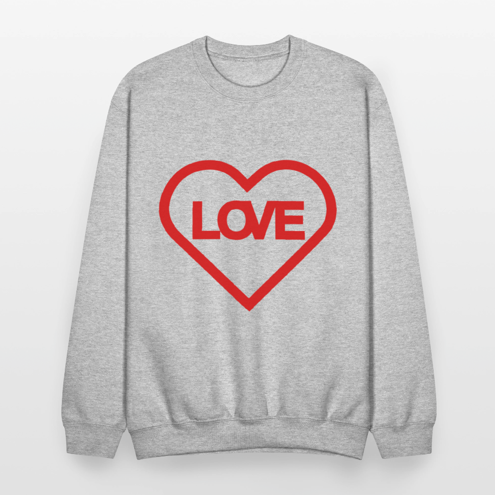 Love Crewneck Sweatshirt - heather gray