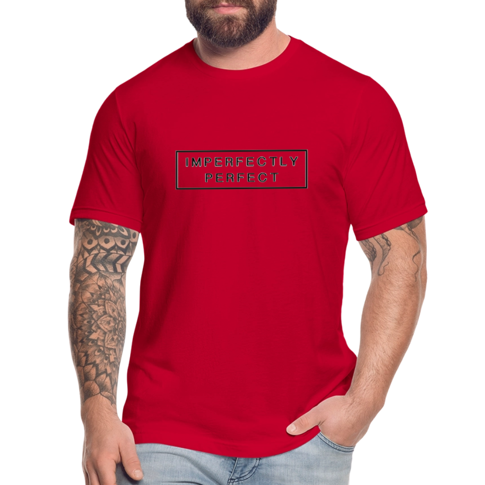 Imperfectly Unisex Jersey T-Shirt by Bella + Canvas - red