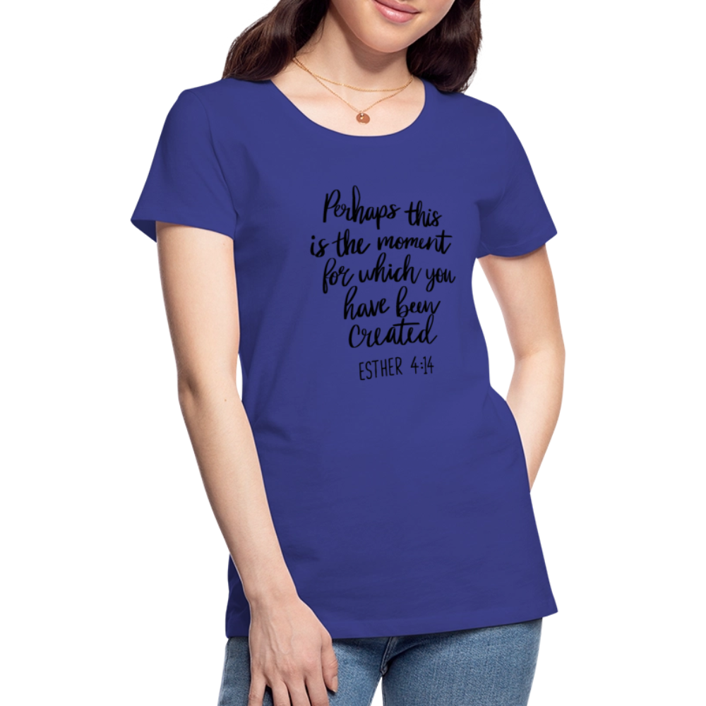 Moment Women’s Premium T-Shirt - royal blue