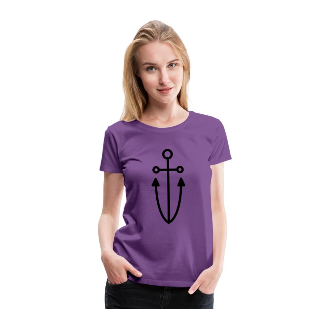 Anchor Women’s Premium T-Shirt - purple