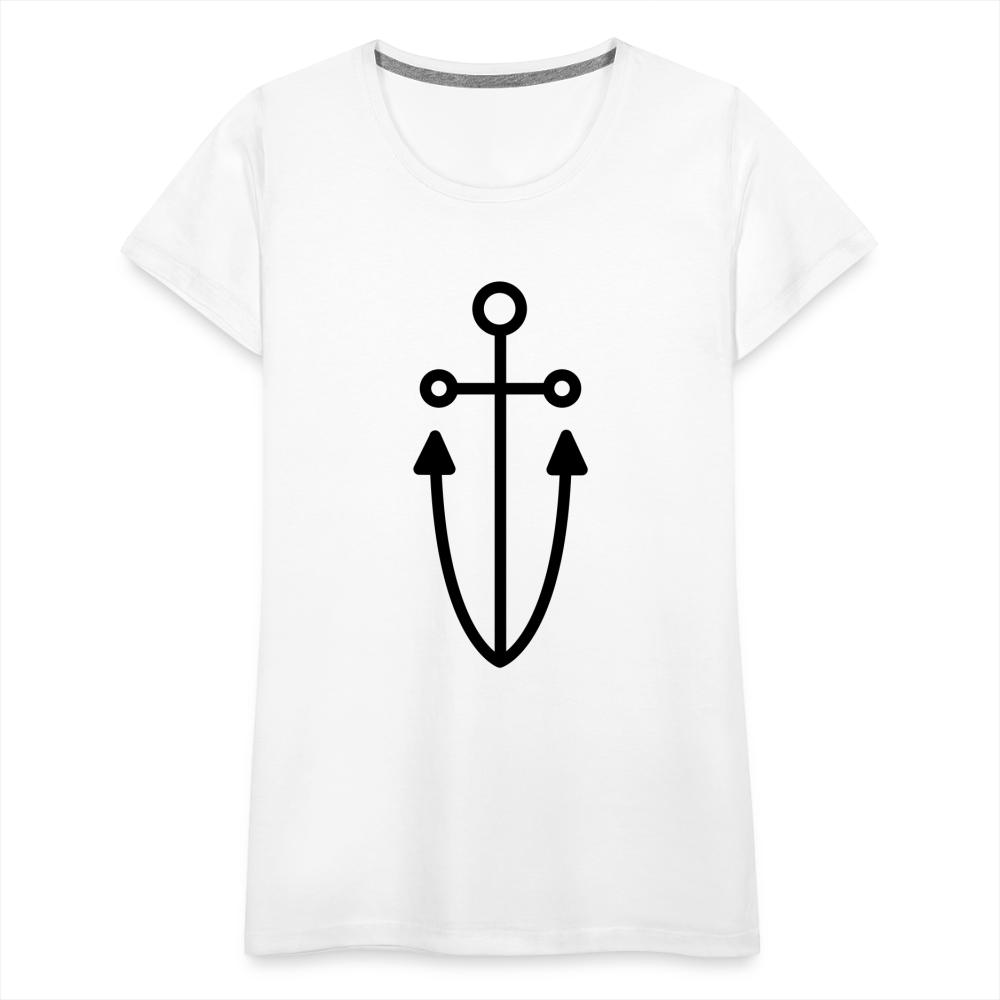 Anchor Women’s Premium T-Shirt - white