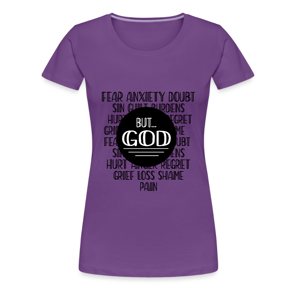 But God Women’s Premium T-Shirt - purple