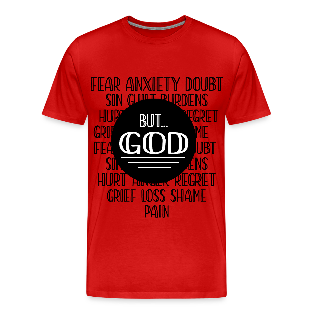 But God Men's Premium T-Shirt - red