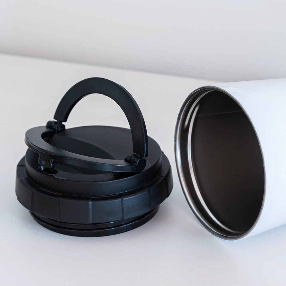 Holiday Spirit 16 oz Travel Mug - white