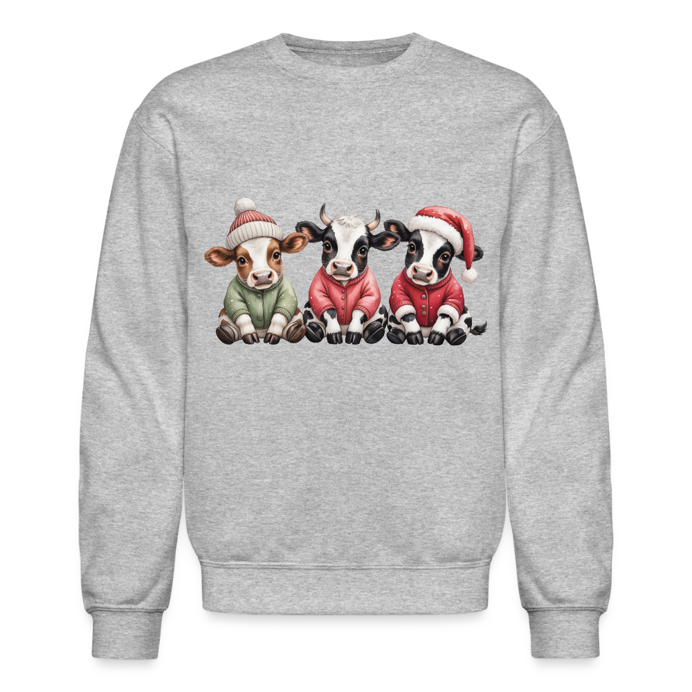 Christmas Calves Crewneck Sweatshirt - heather gray