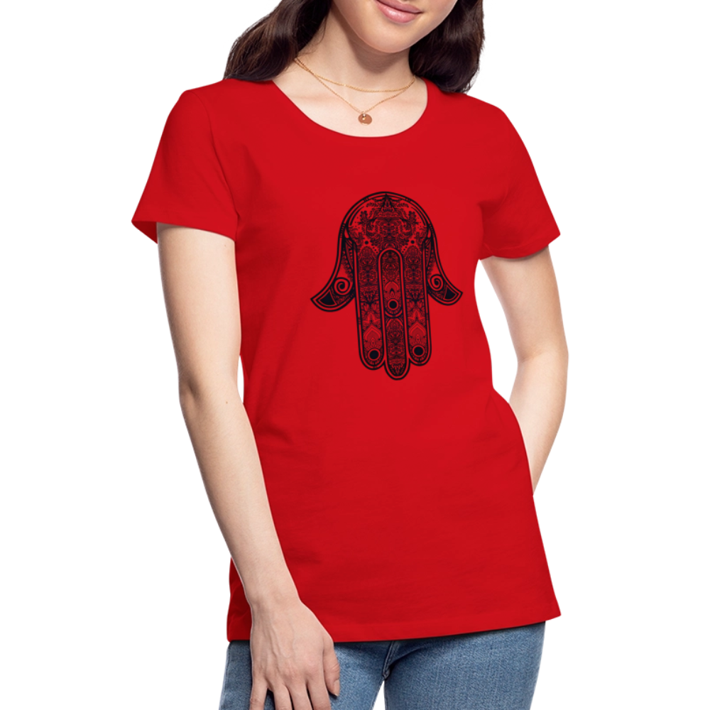 Hand of Fatimah Women’s Premium T-Shirt - red