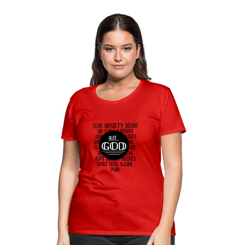 But God Women’s Premium T-Shirt - red