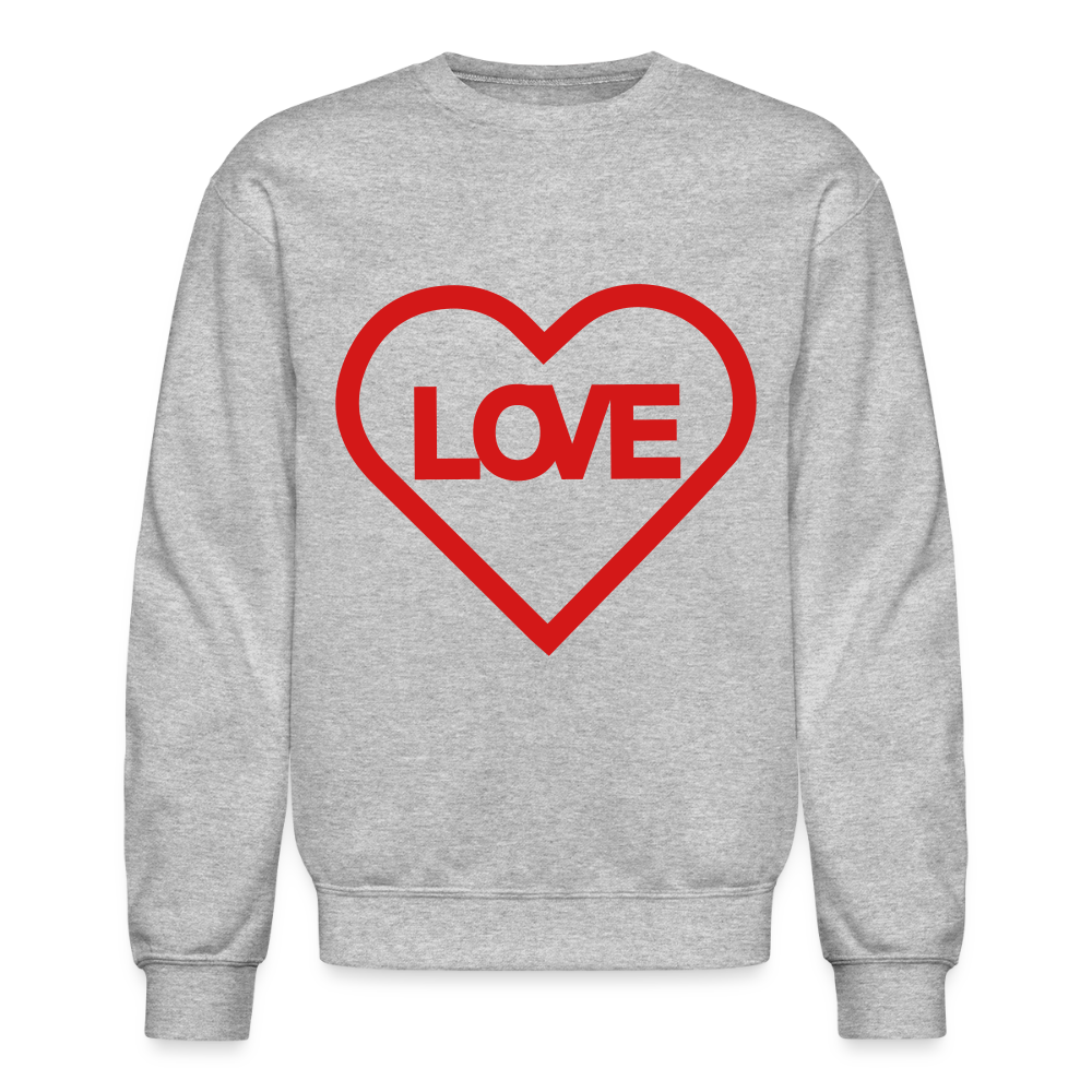 Love Crewneck Sweatshirt - heather gray