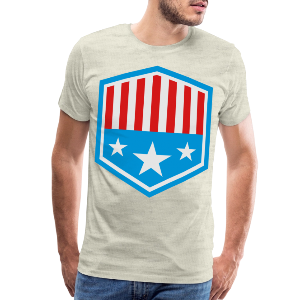 Men's Patriot Tee - heather oatmeal