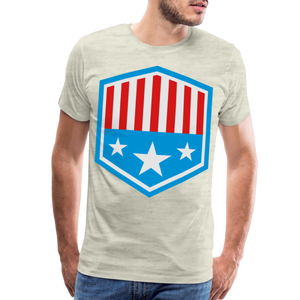 Men's Patriot Tee - heather oatmeal