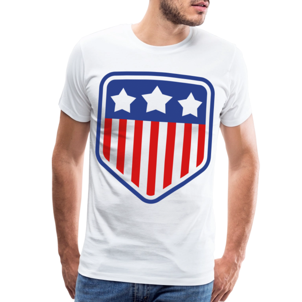 Men's Premium Patriot Tee - white