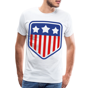 Men's Premium Patriot Tee - white