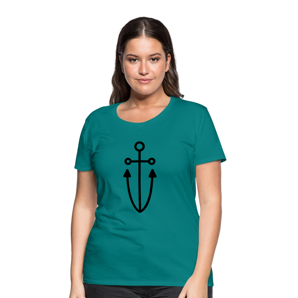 Anchor Women’s Premium T-Shirt - teal