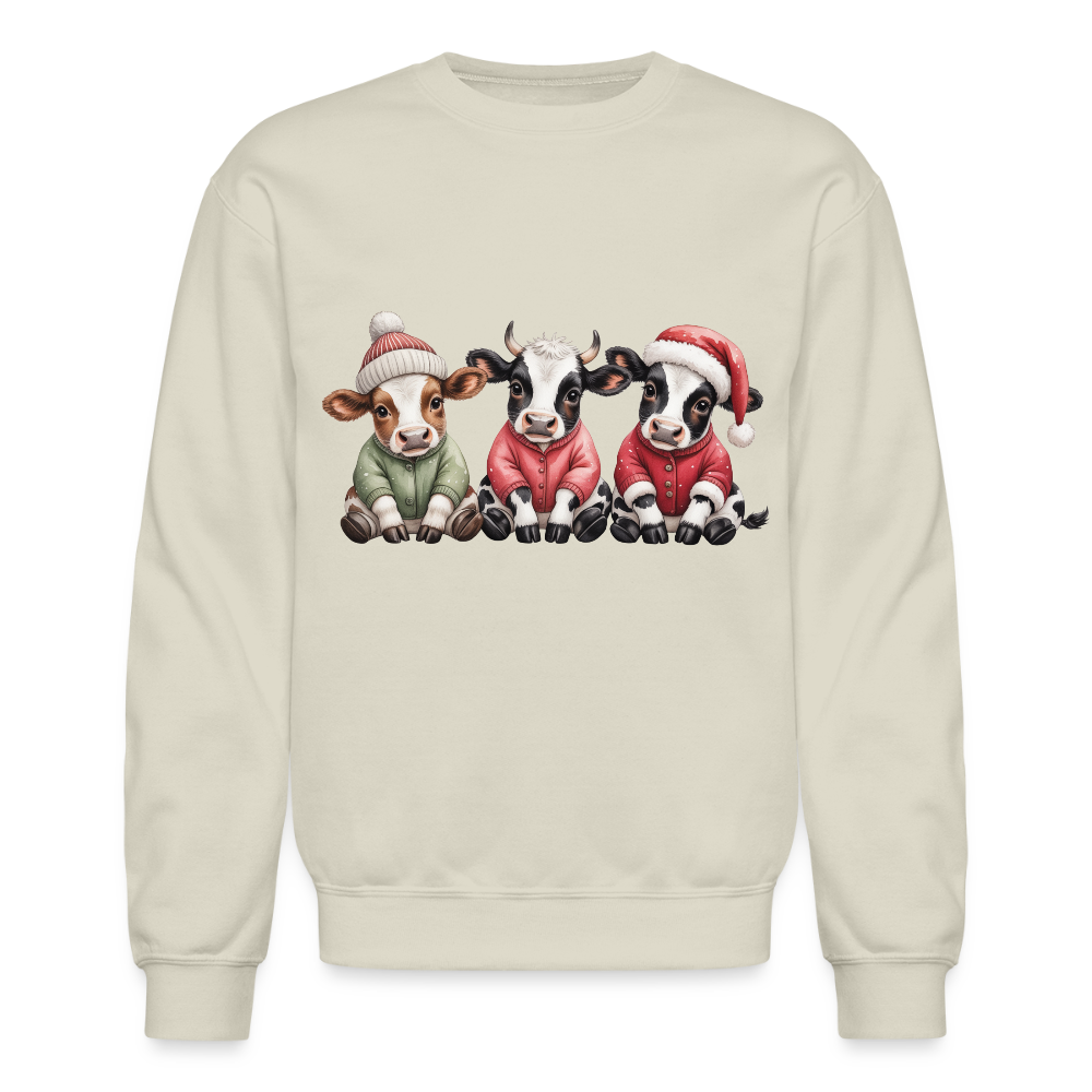 Christmas Calves Crewneck Sweatshirt - Sand