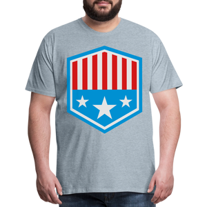 Men's Patriot Tee - heather ice blue