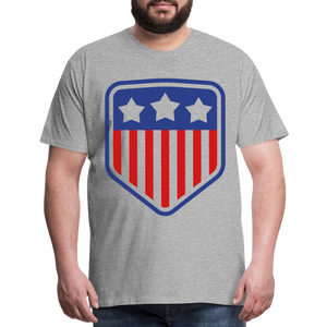 Men's Premium Patriot Tee - heather gray