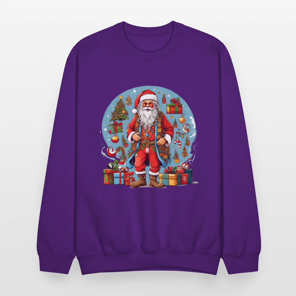 Hippie Santa Sweatshirt - purple