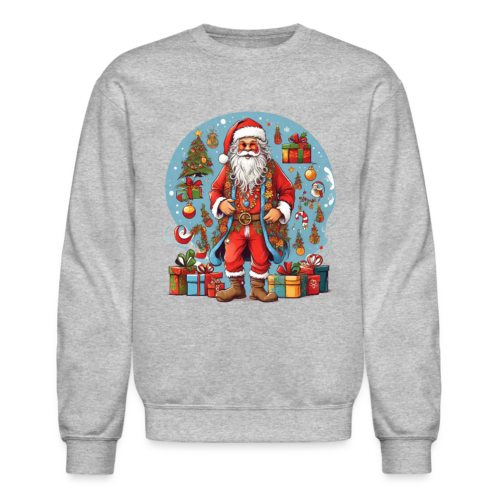 Hippie Santa Sweatshirt - heather gray