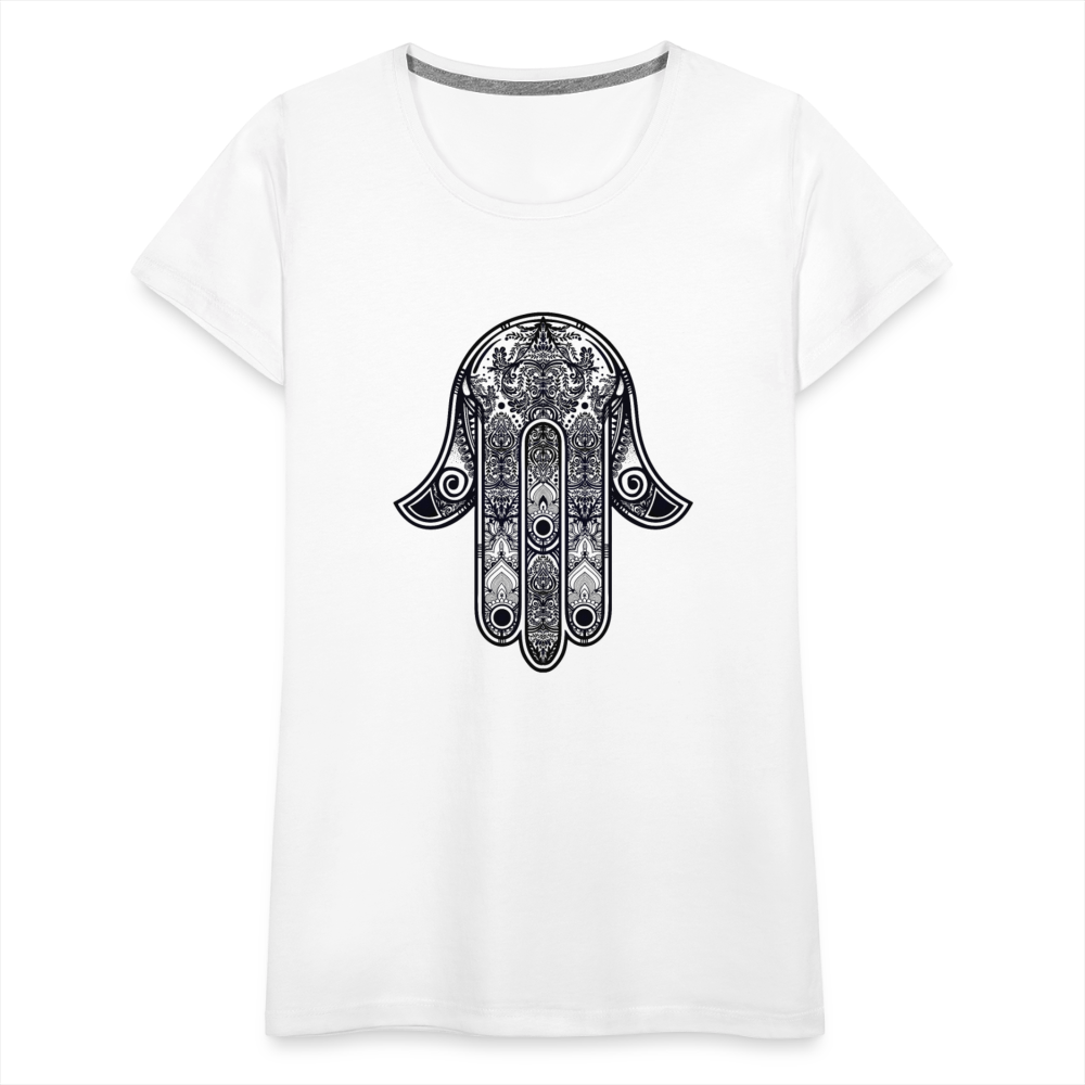 Hand of Fatimah Women’s Premium T-Shirt - white