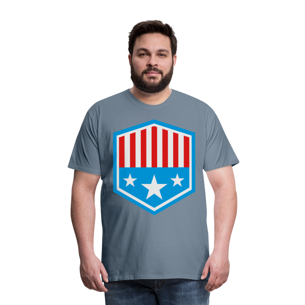 Men's Patriot Tee - steel blue