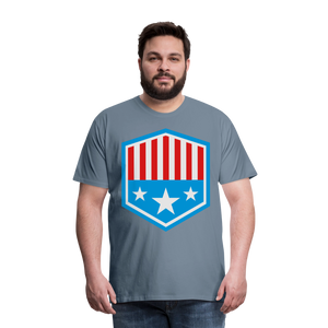 Men's Patriot Tee - steel blue