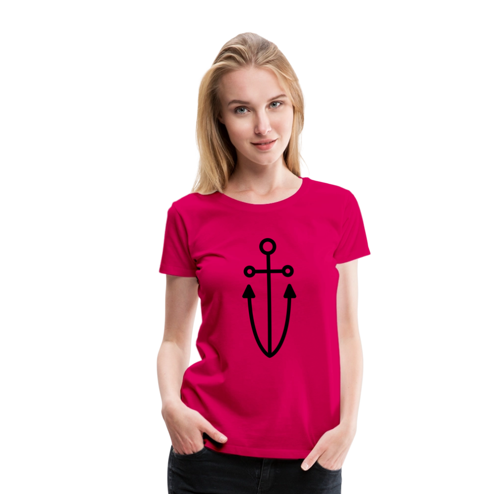 Anchor Women’s Premium T-Shirt - dark pink