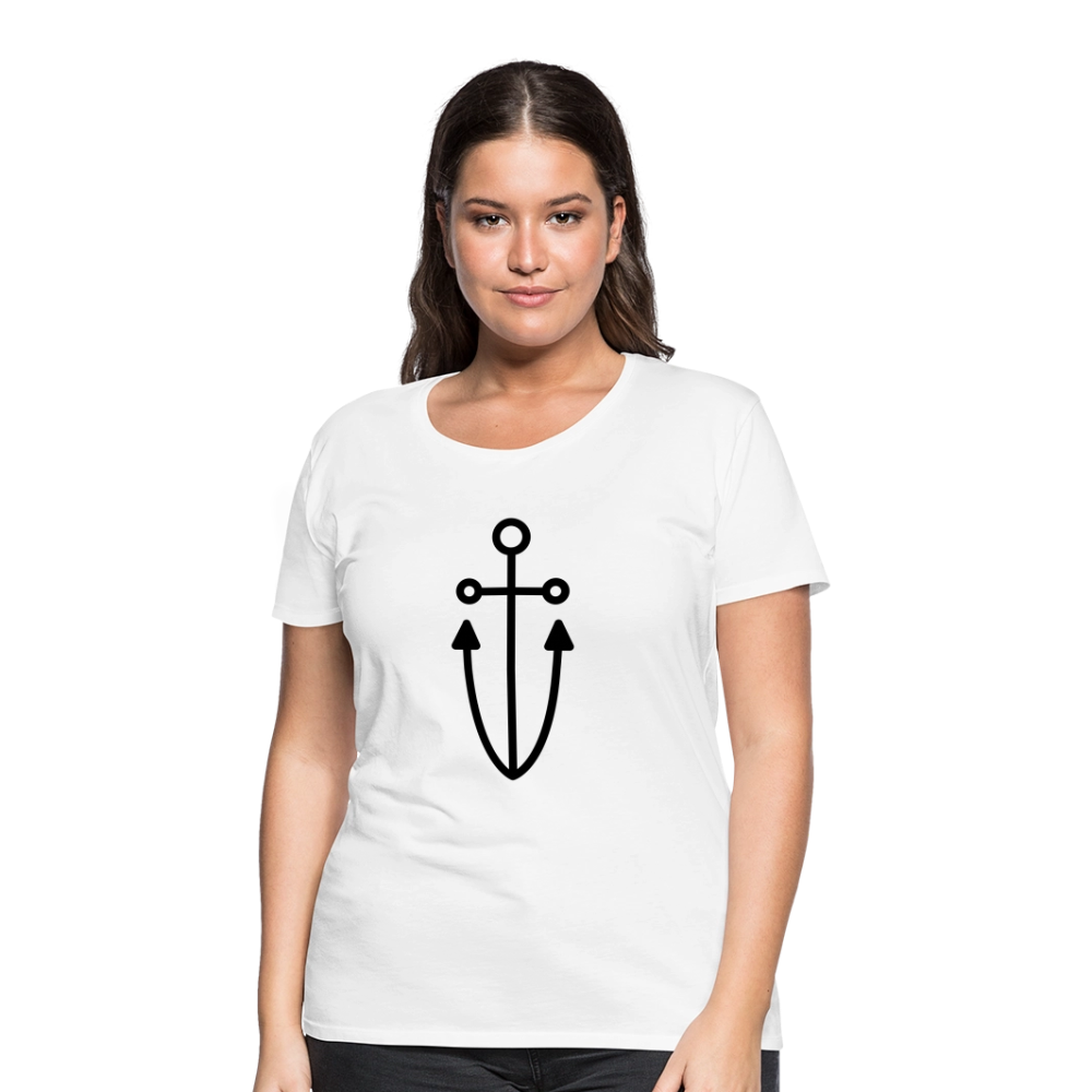 Anchor Women’s Premium T-Shirt - white
