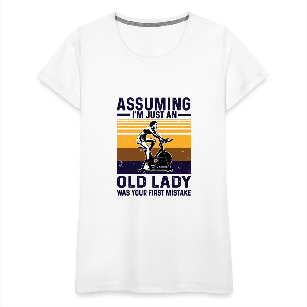 Assuming Women’s Premium T-Shirt - white