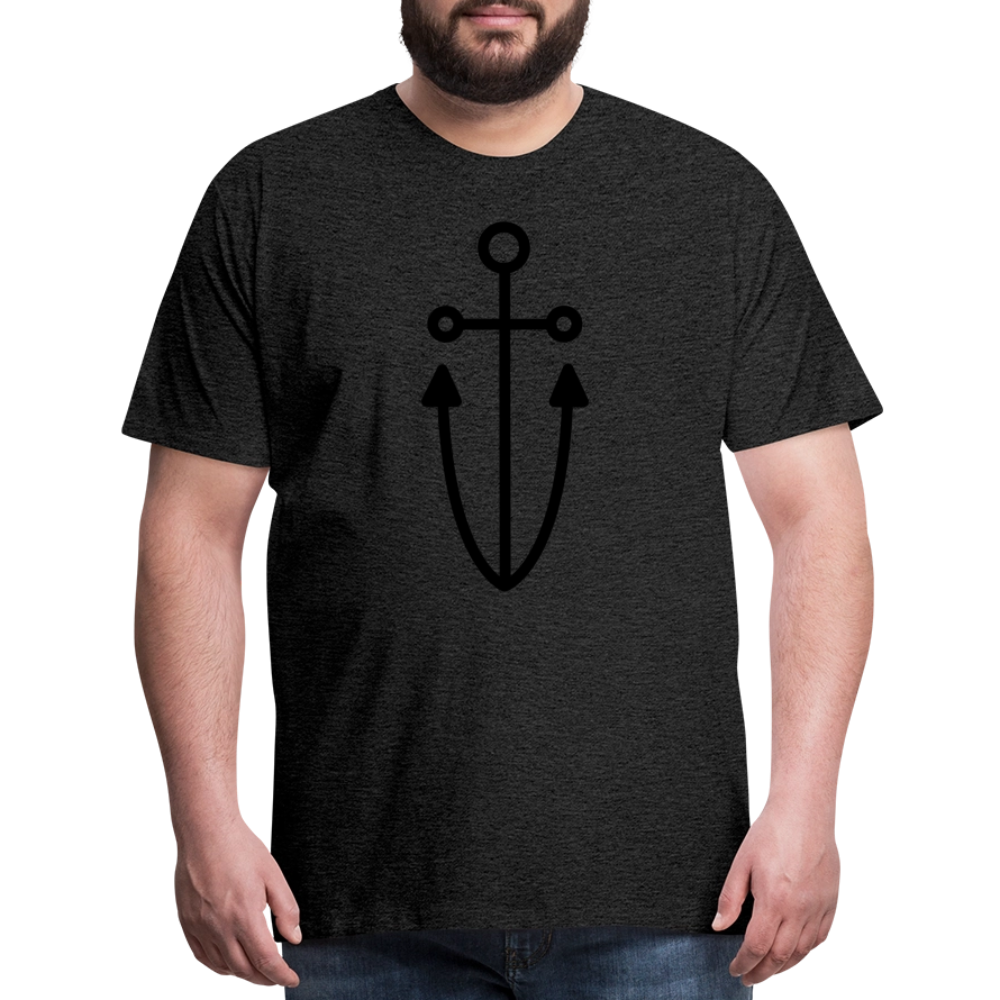 Anchor Men's Premium T-Shirt - charcoal grey