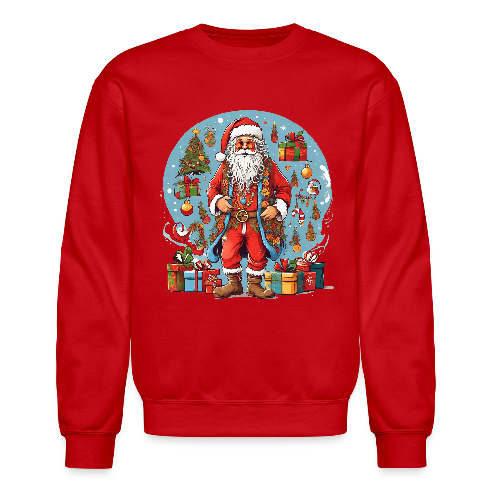 Hippie Santa Sweatshirt - red