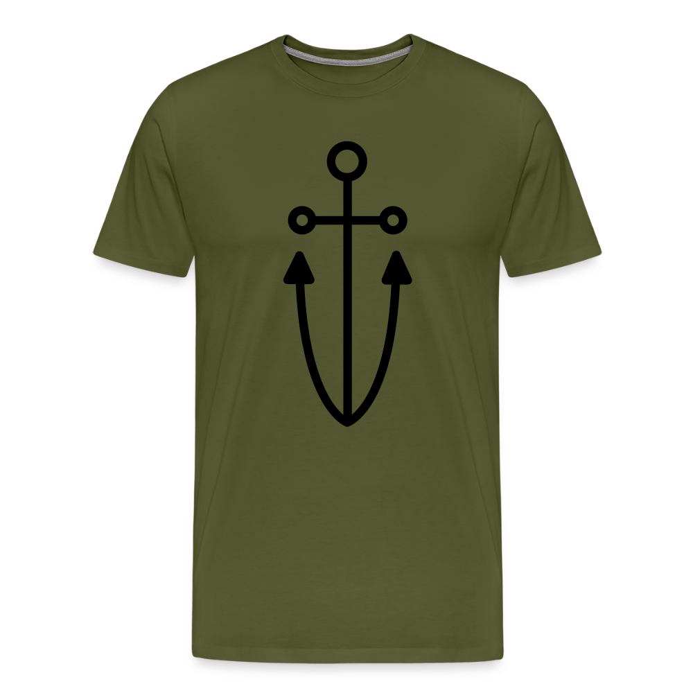 Anchor Men's Premium T-Shirt - olive green