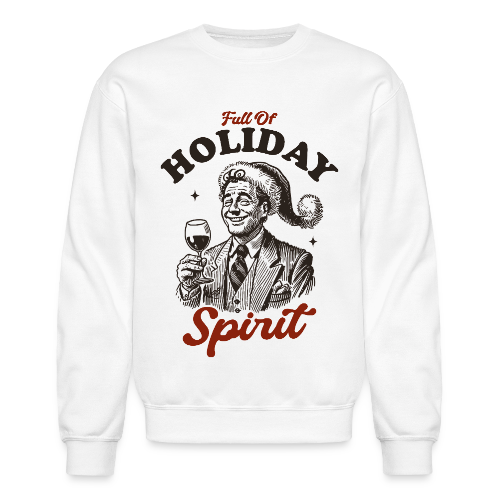Holiday Spirit Crewneck Sweatshirt - white
