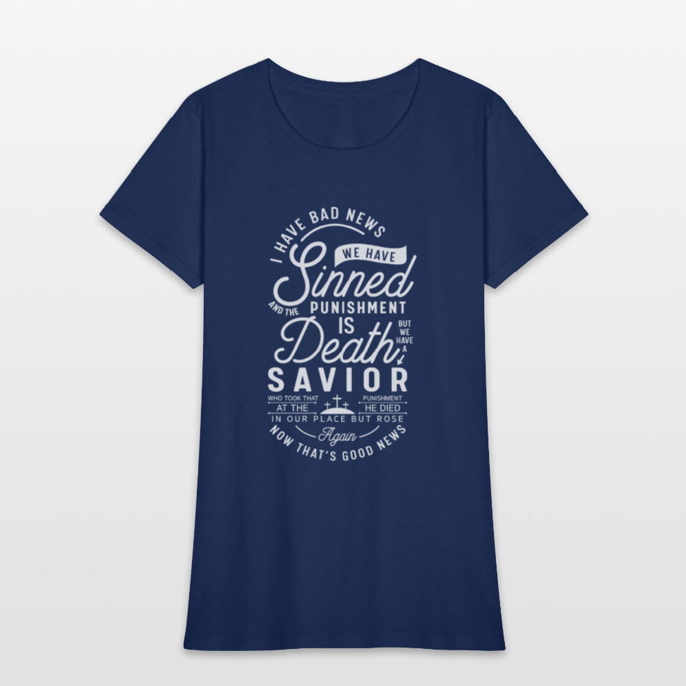 News Women's T-Shirt -  blue dusk